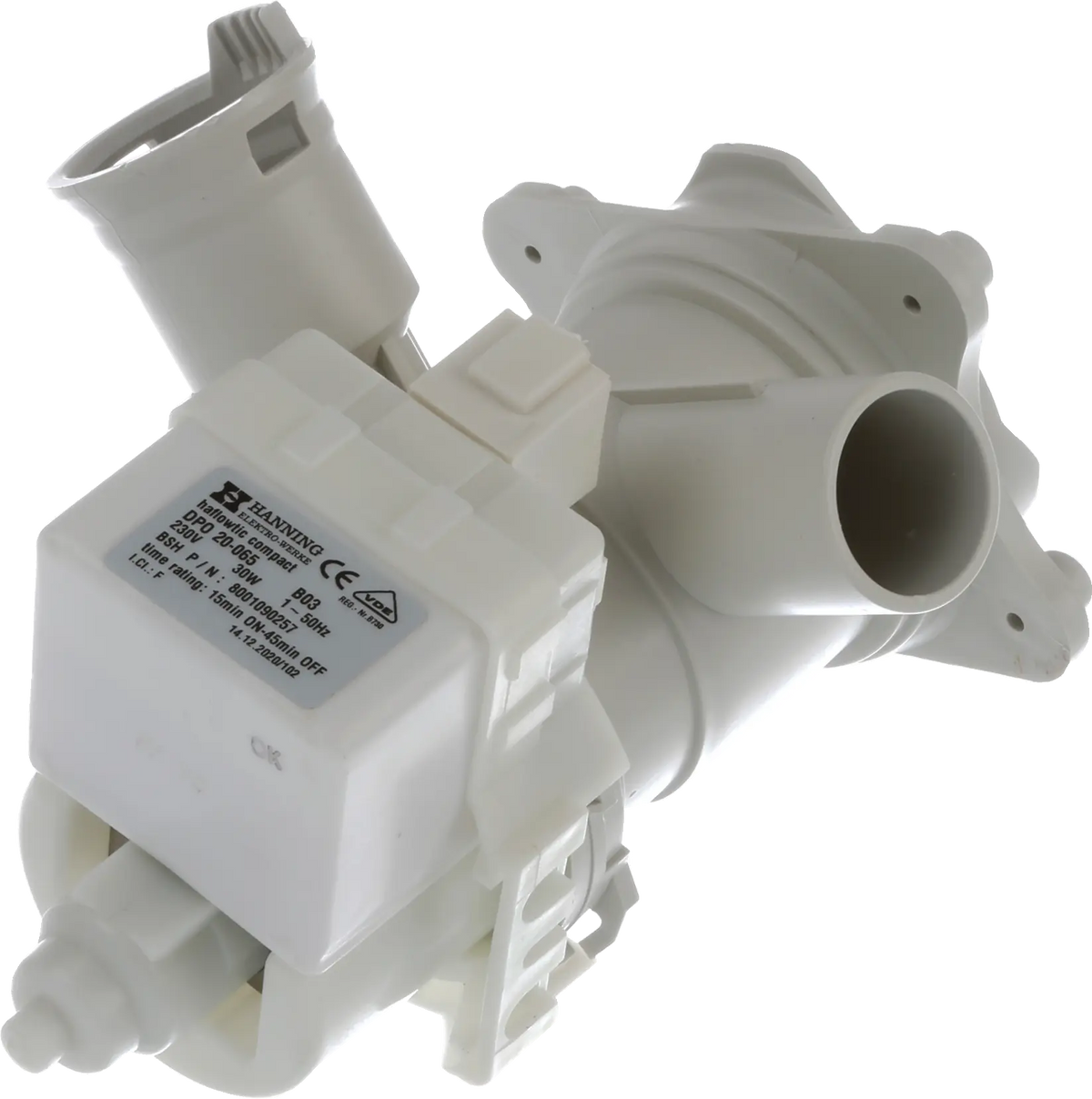 Original Bosch Siemens Laugenpumpe 00146106 – Rückansicht