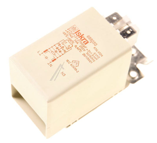 Original Gorenje Entstörfilter ISKRA 1,5 mH / 470 kOhm 688050 für WNEI74SAPS / 741266/01 Position 0656